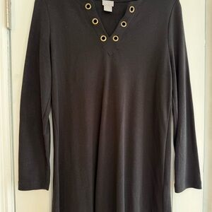 Chico's Classic Black Knit Top